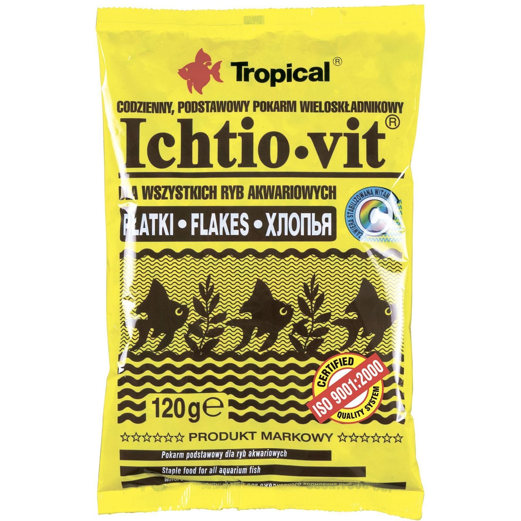 Корм для рыб Tropical Ichtio-Vit, в виде хлопьев, 120 г - фото 1