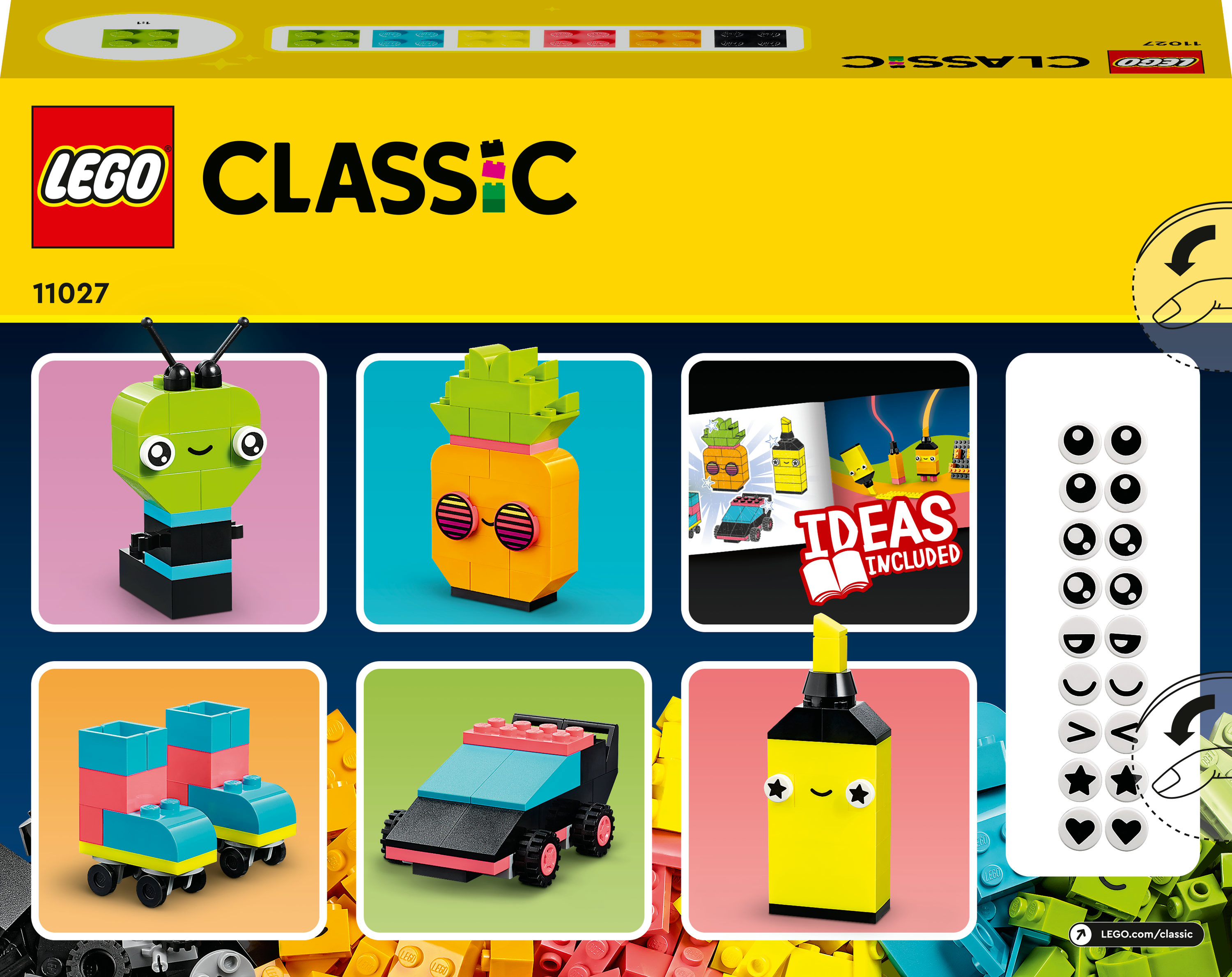Конструктор LEGO Classic Творчі неонові веселощі, 333 деталі (11027) - фото 8