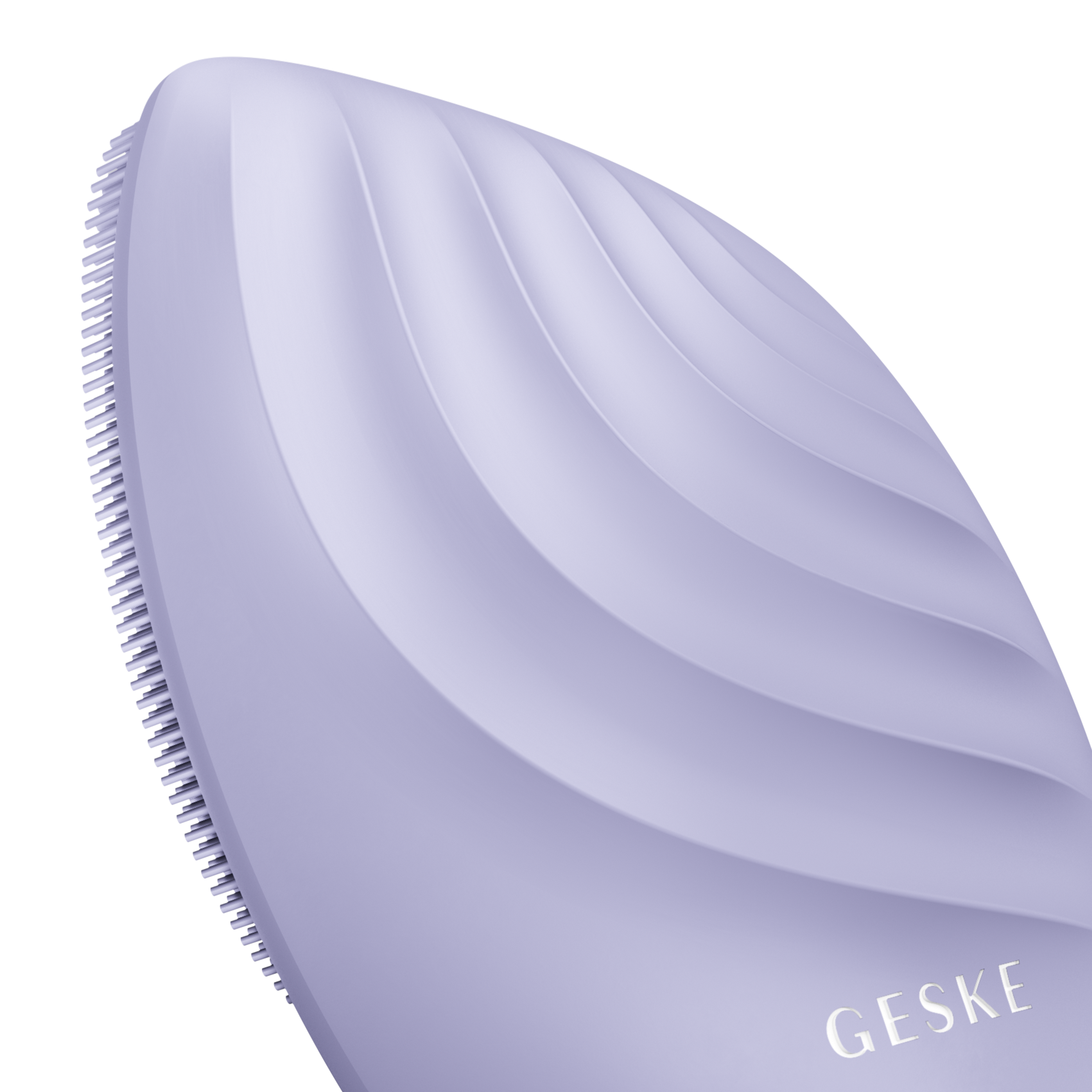 Электронная звуковая щетка для лица GESKE Sonic Facial Brush 5 в 1 фиолетовая - фото 4