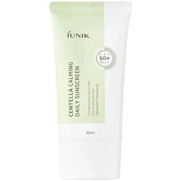 Cонцезахисний крем з екстрактом центели iUNIK Centella Calming Daily Moisture Suncreen SPF 50 60 мл - фото 1