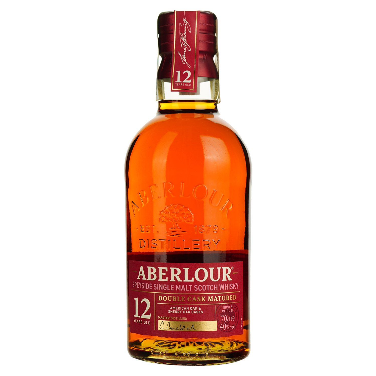 Виски Aberlour 12 yo Single Malt Scotch Whisky 40% 0.7 л в тубусе