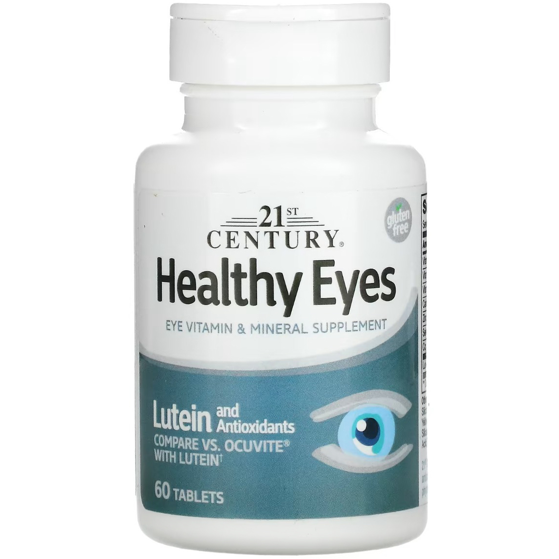 Комплекс для здоровья глаз 21st Century Healthy Eyes Lutein and Antioxidants 60 таблеток - фото 1