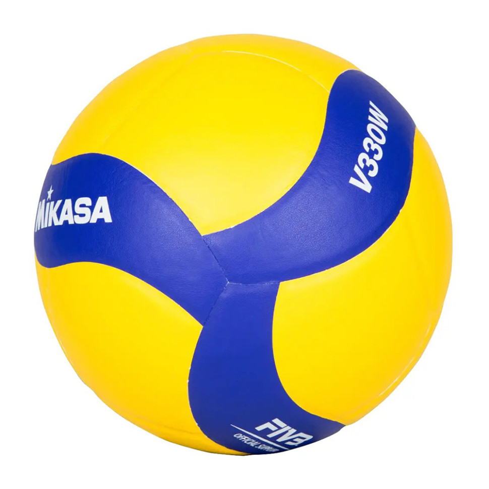 Мяч волейбольный Mikasa сине-желтый (V330W) - фото 3