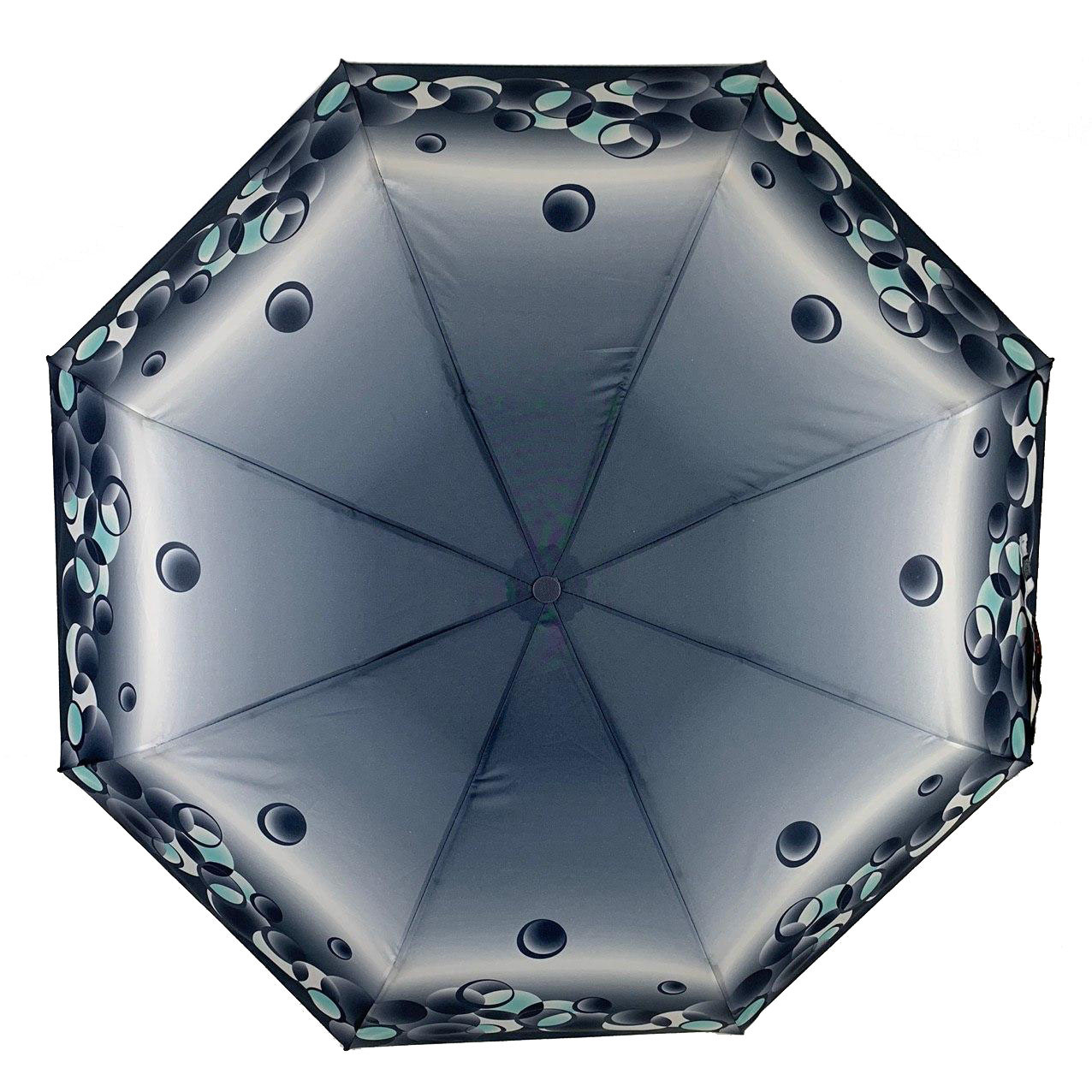 Жіноча складана парасолька механічна S&L 97 см синя - фото 2