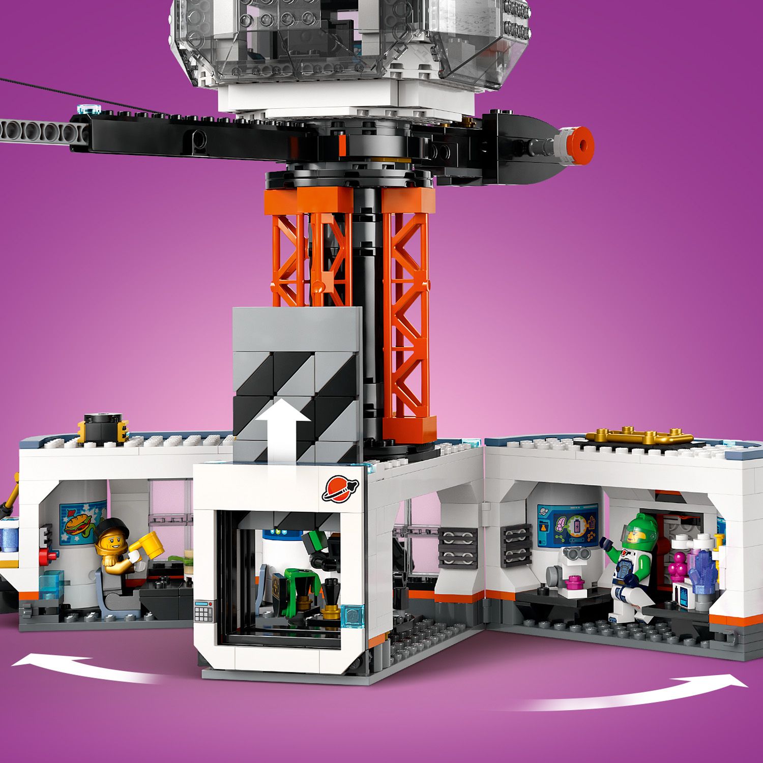 Конструктор LEGO City Космічна база й стартовий майданчик для ракети 1422 деталі (60434) - фото 7