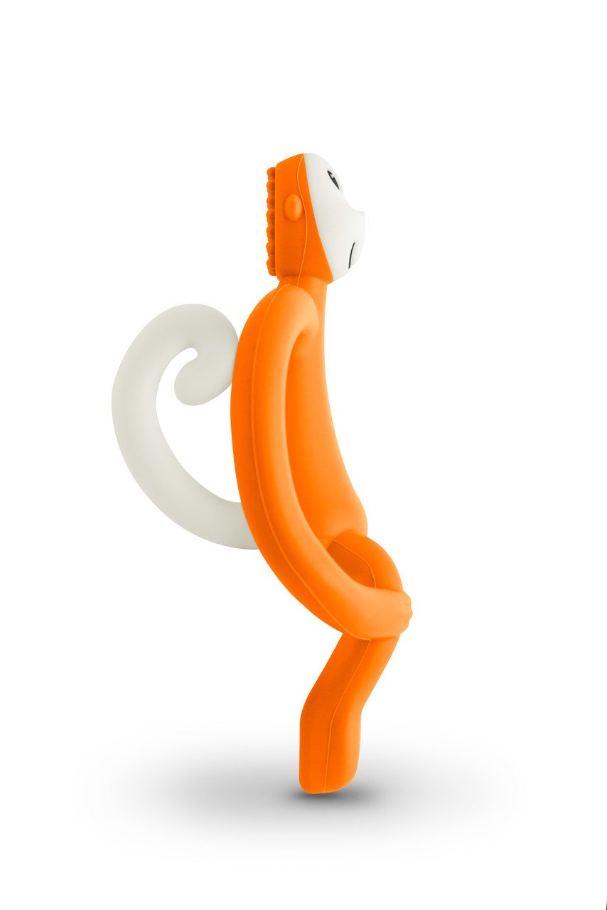 Іграшка-прорізувач Matchstick Monkey Мавпочка, 10,5 см, помаранчева (MM-T-005) - фото 2