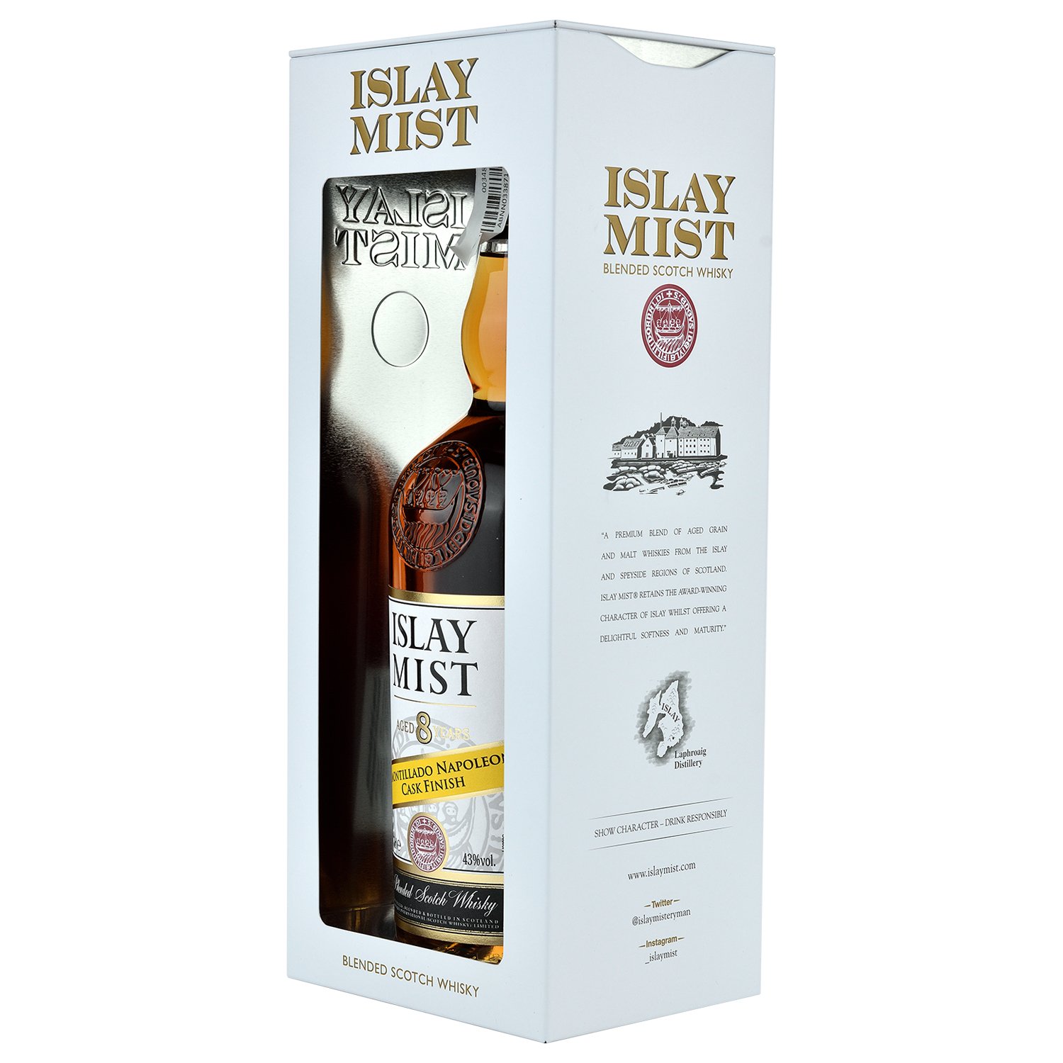 Віскі Islay Mist Amontillado Napoleon Cask Finish Blended Scotch Whisky 8 yo, 43%, 0,7 л - фото 2