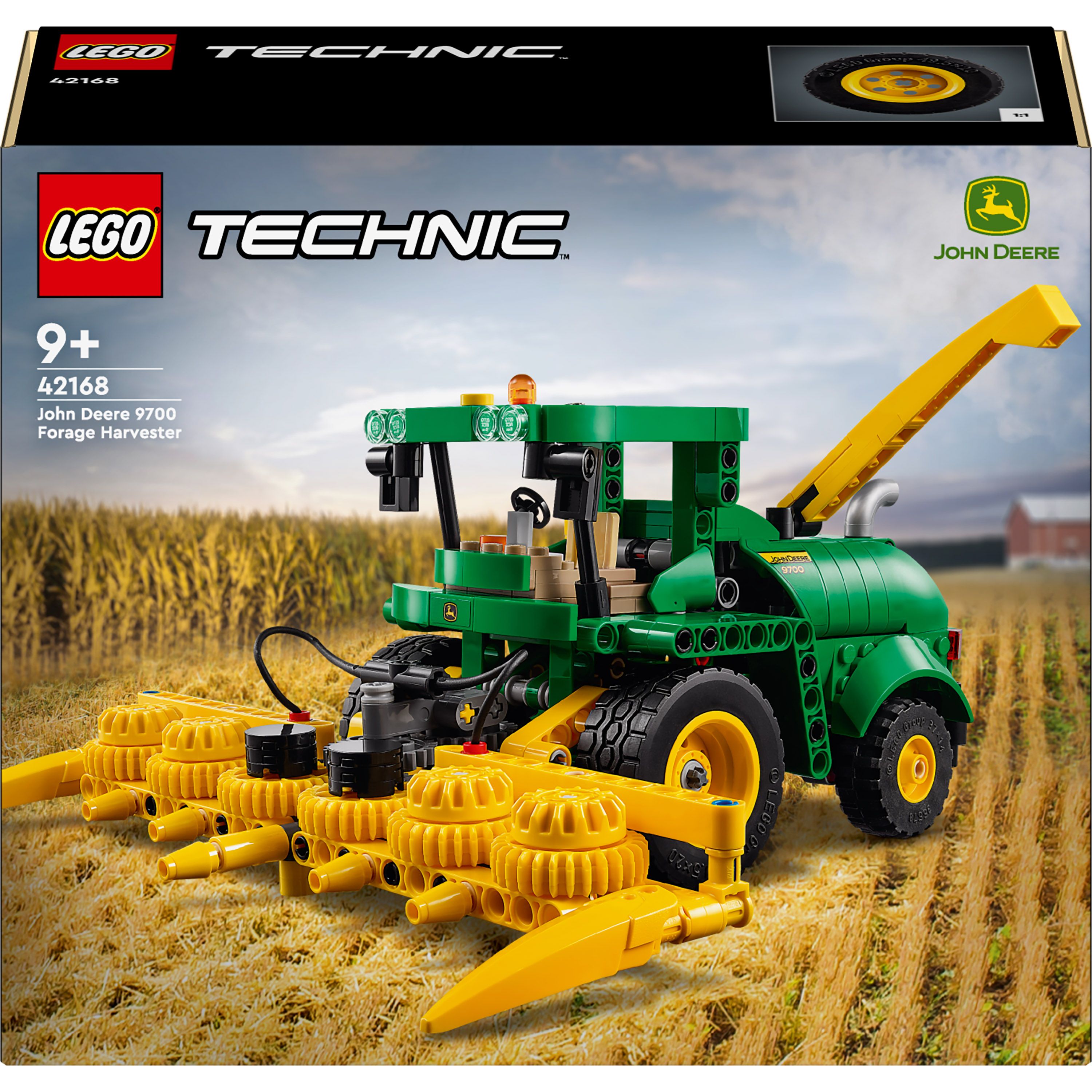 Конструктор LEGO Technic Кормоуборочный комбайн John Deere 9700 559 детали (42168) - фото 1