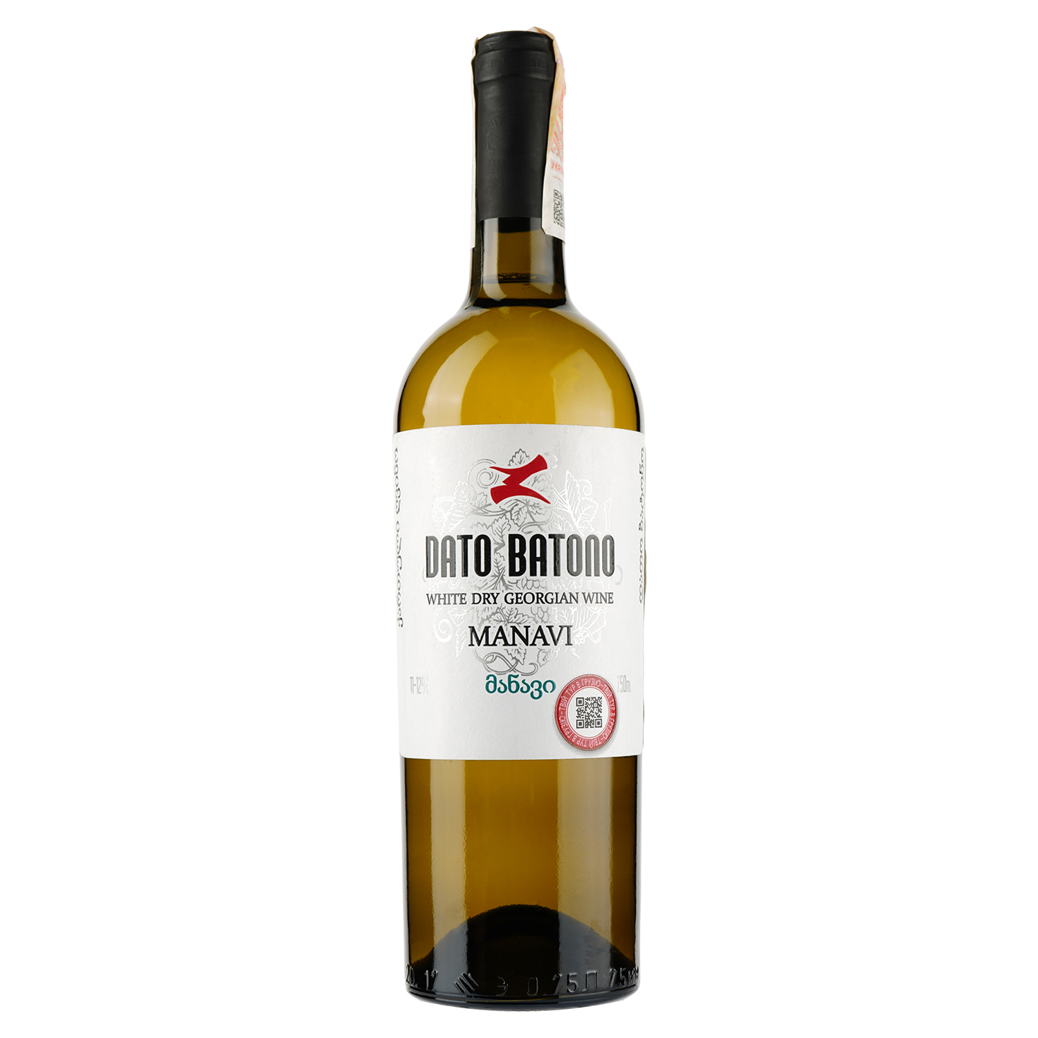 Вино Dato Batono Manavi, біле, сухе, 11-12%, 0,75 л (854152) - фото 1