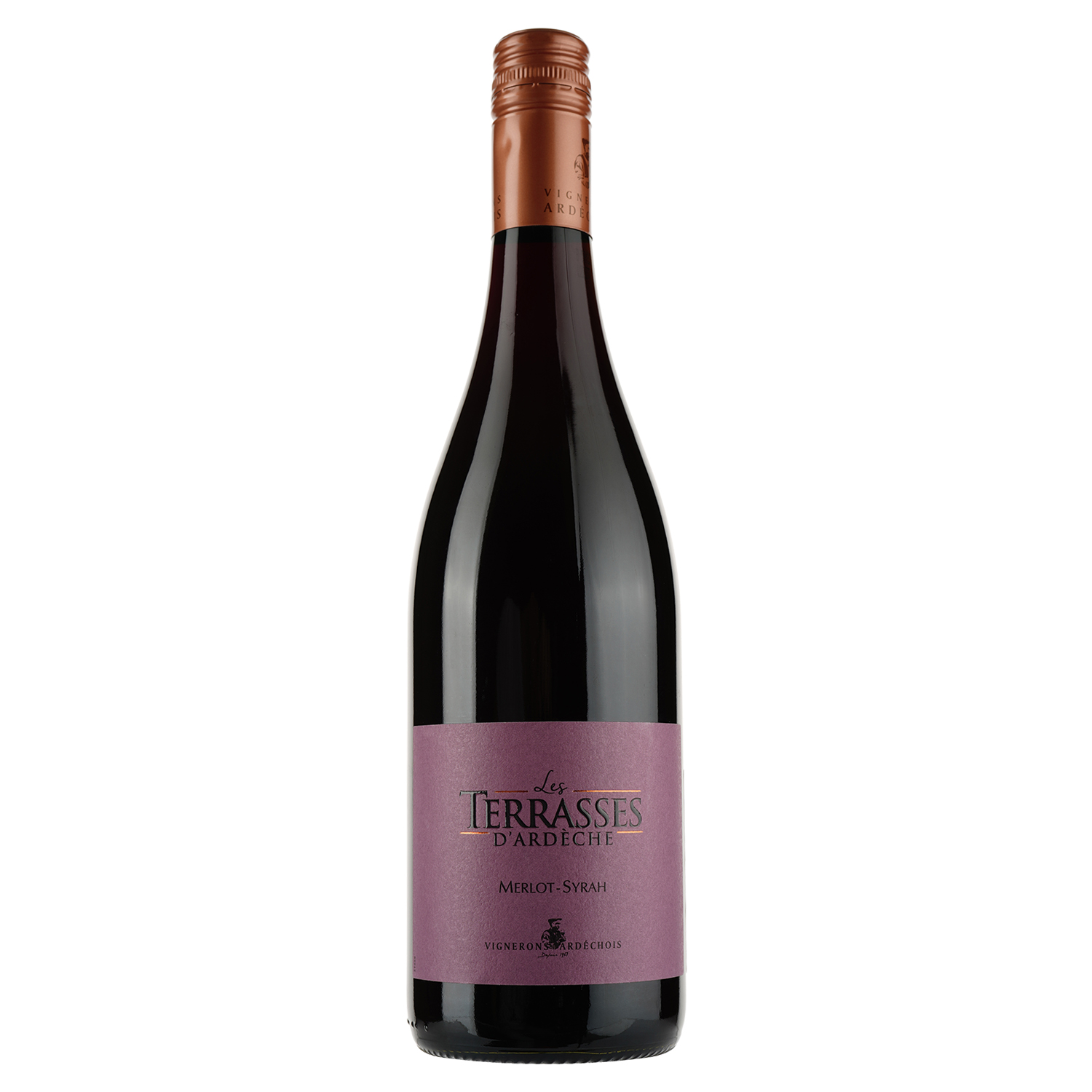 Вино Uvica Terrasses Ardeche, червоне, сухе, 13%, 0,75 л - фото 1