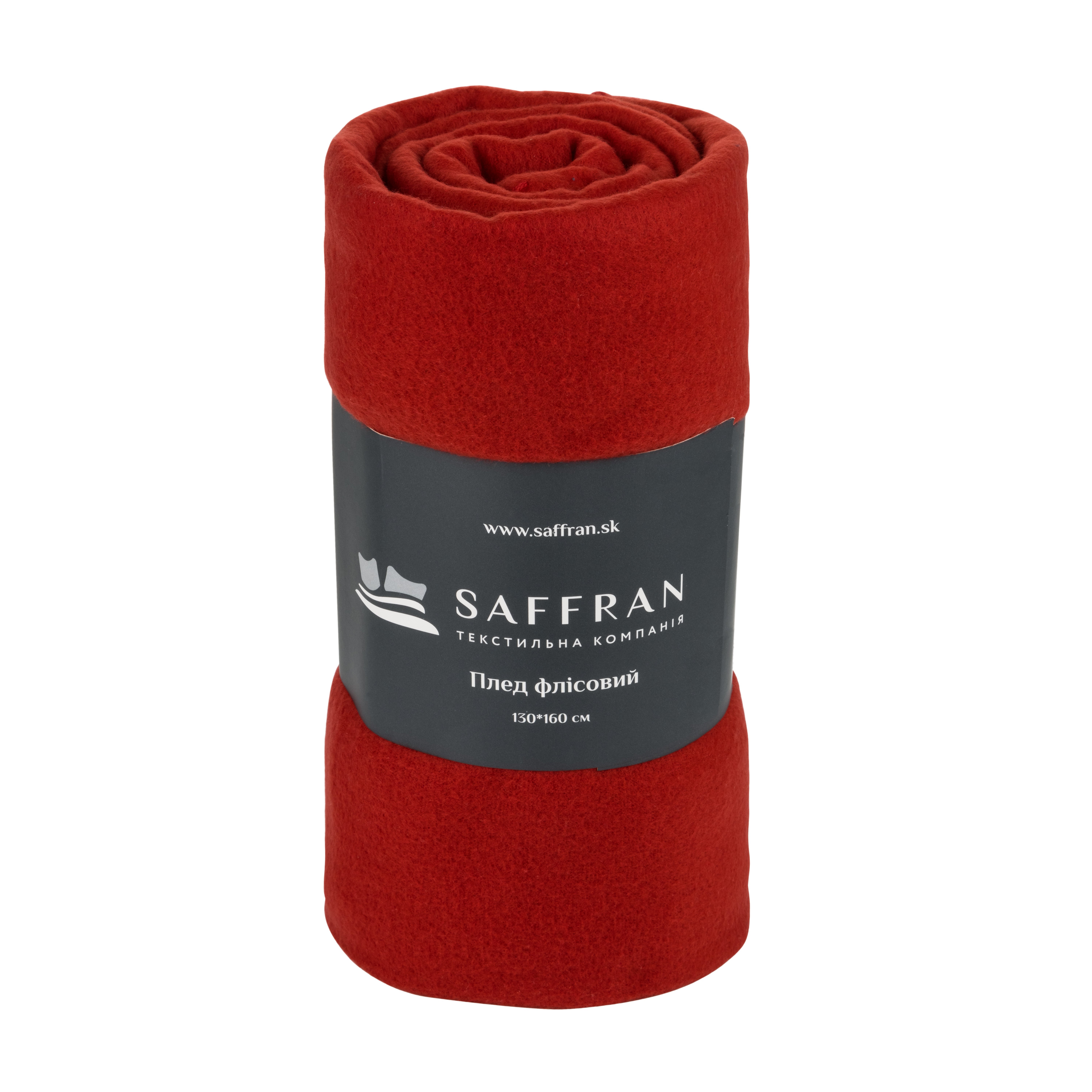 Плед флісовий Saffran, 160х130 см, червоний (КП00001) - фото 1