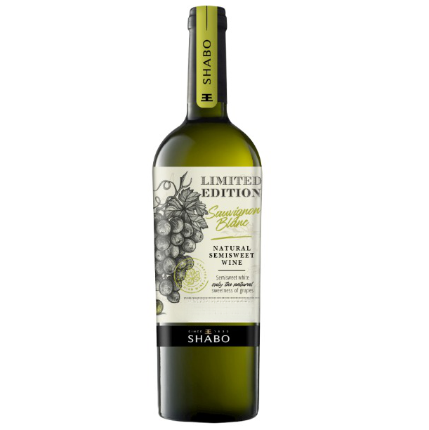 Вино Shabo Limited Edition Совиньон Блан, белое, полусладкое, 10,2%, 0,75 л - фото 1
