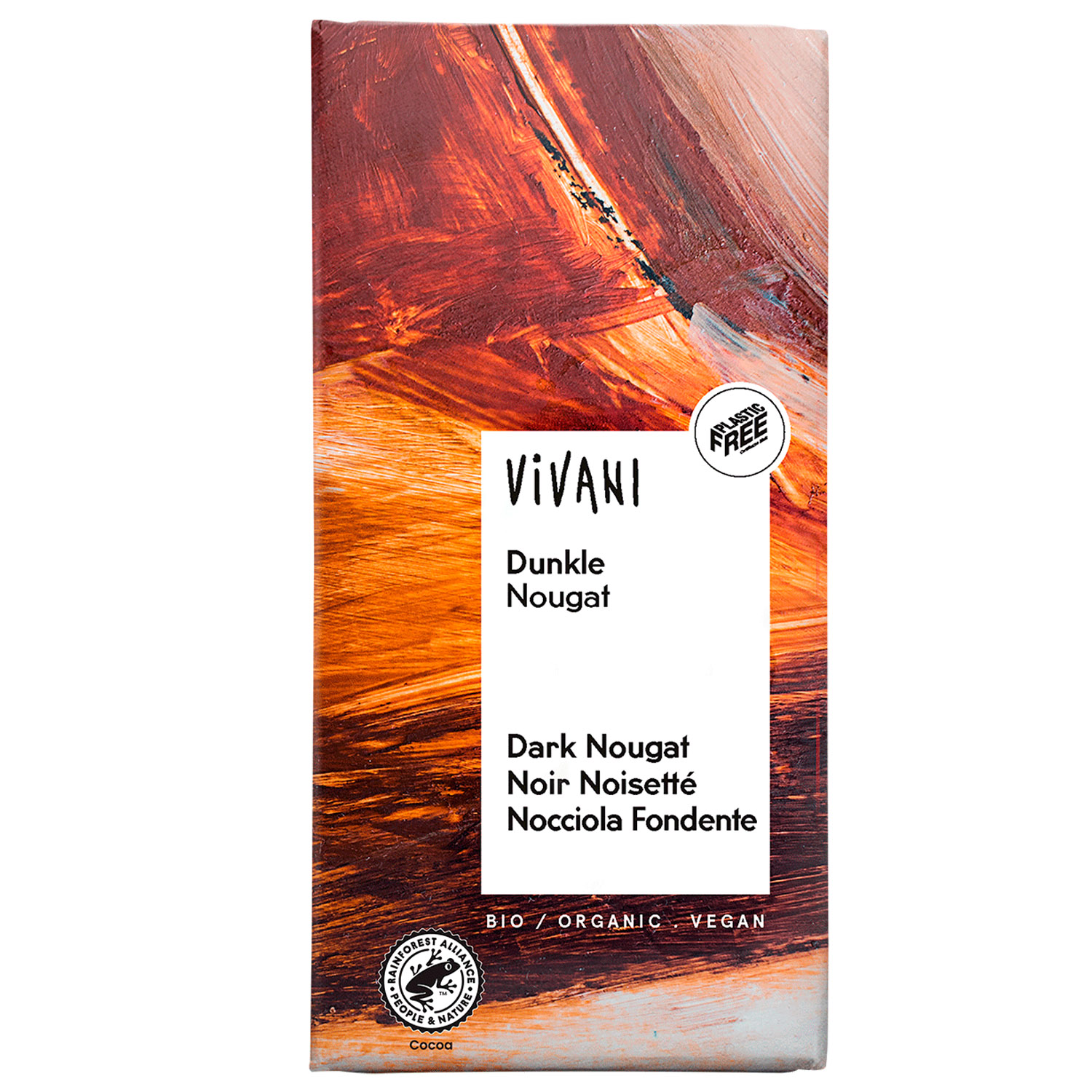 Шоколад черный Vivani Dark Nougat органический 100 г - фото 1