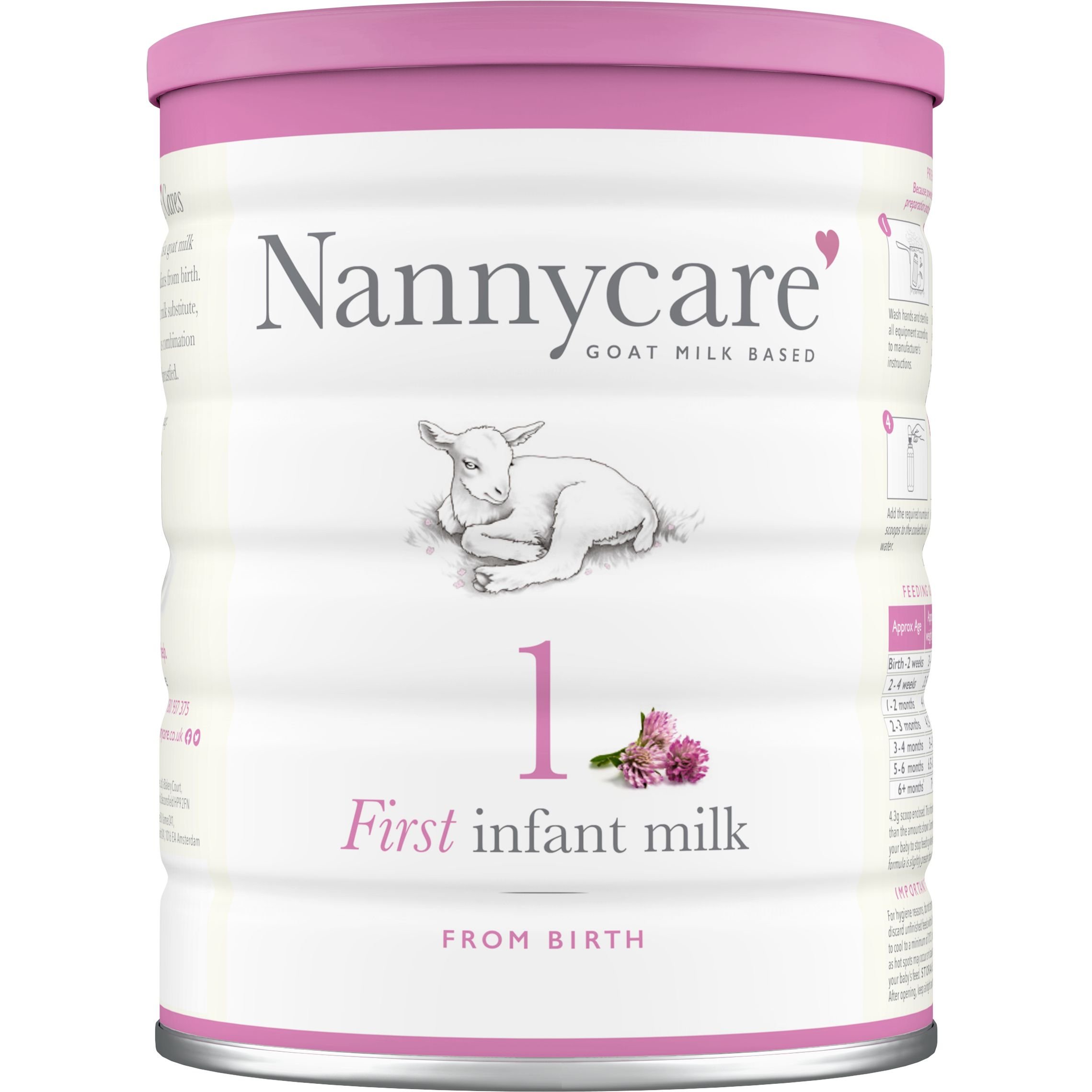 Суха молочна суміш Nannycare 1 з пребіотиками 900 г - фото 1