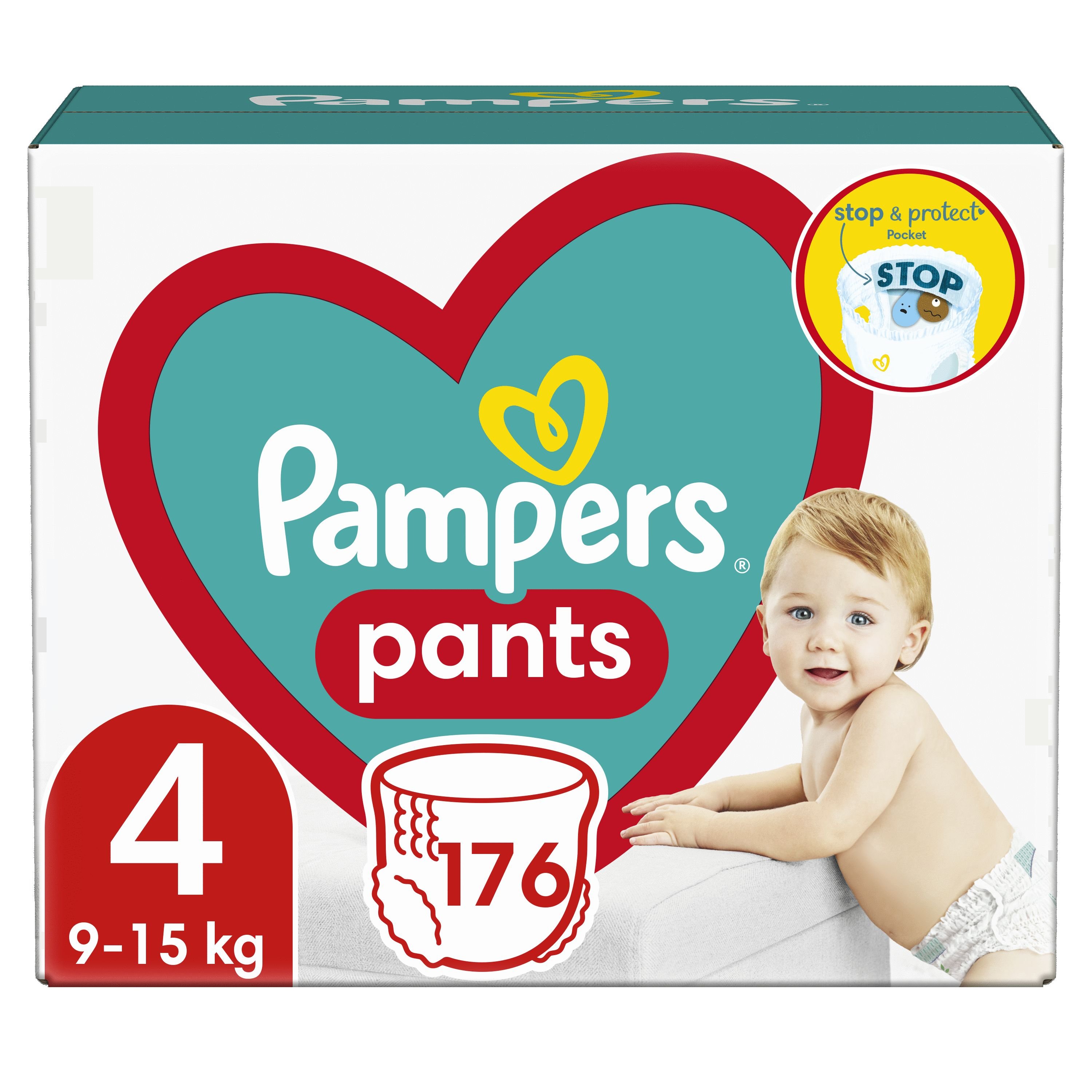 Подгузники-трусики Pampers Pants Maxi одноразовые 4 (9-15 кг) 176 шт. - фото 2
