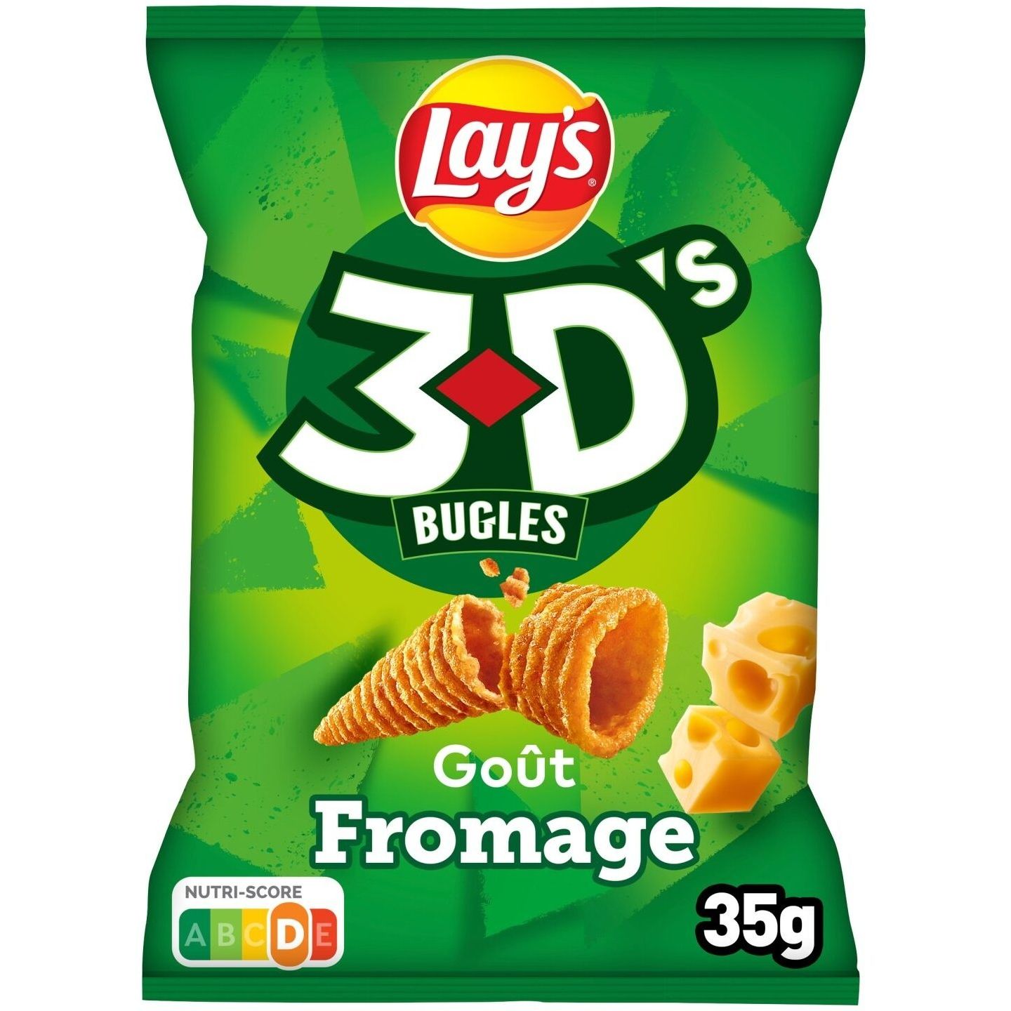 Чипсы Lay's 3D'S Bugles со вкусом сыра 35 г (919404) - фото 1