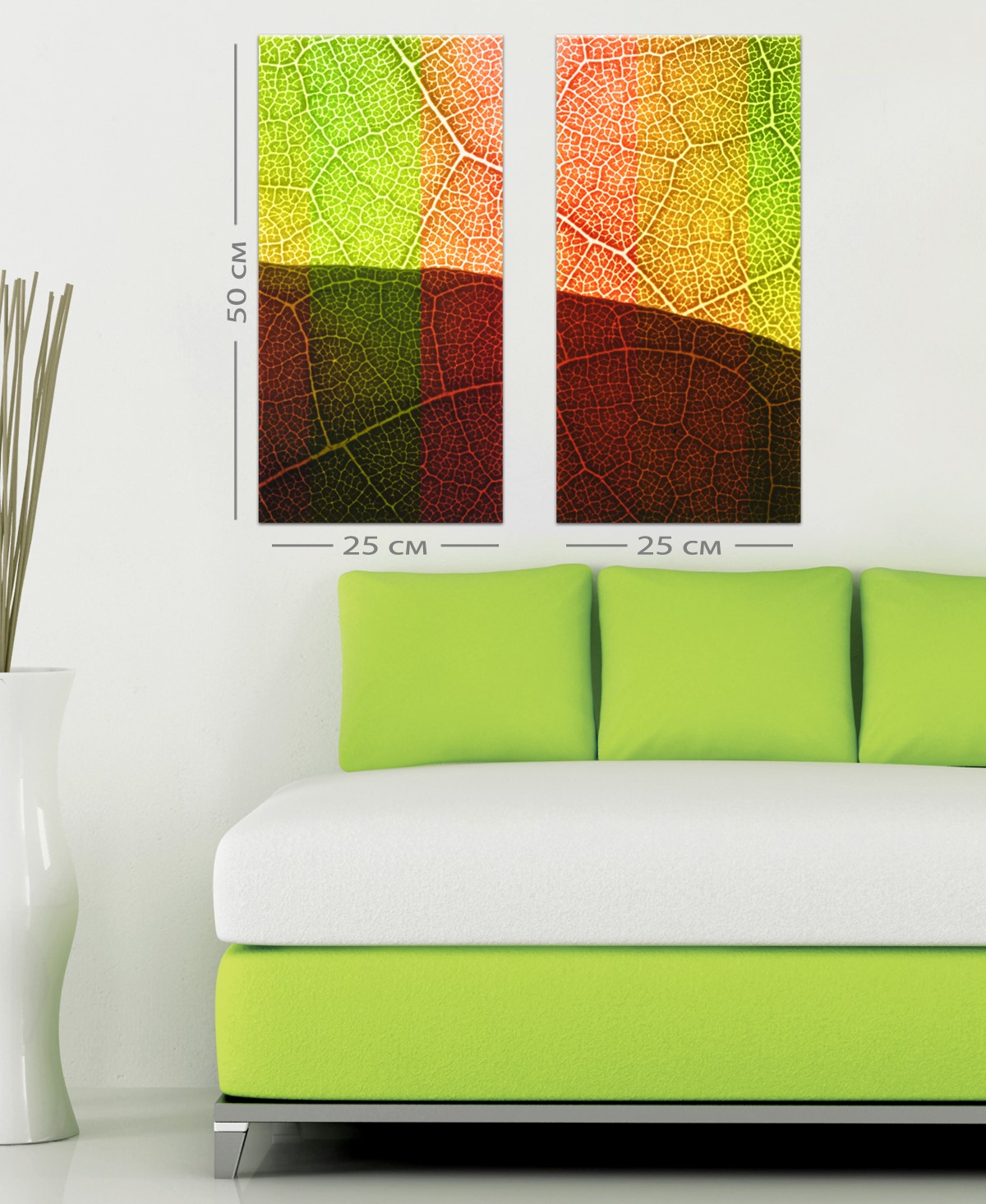 Модульная картина на холсте Art-Life, 2 части, разноцвет (1C-41-2p) - фото 1