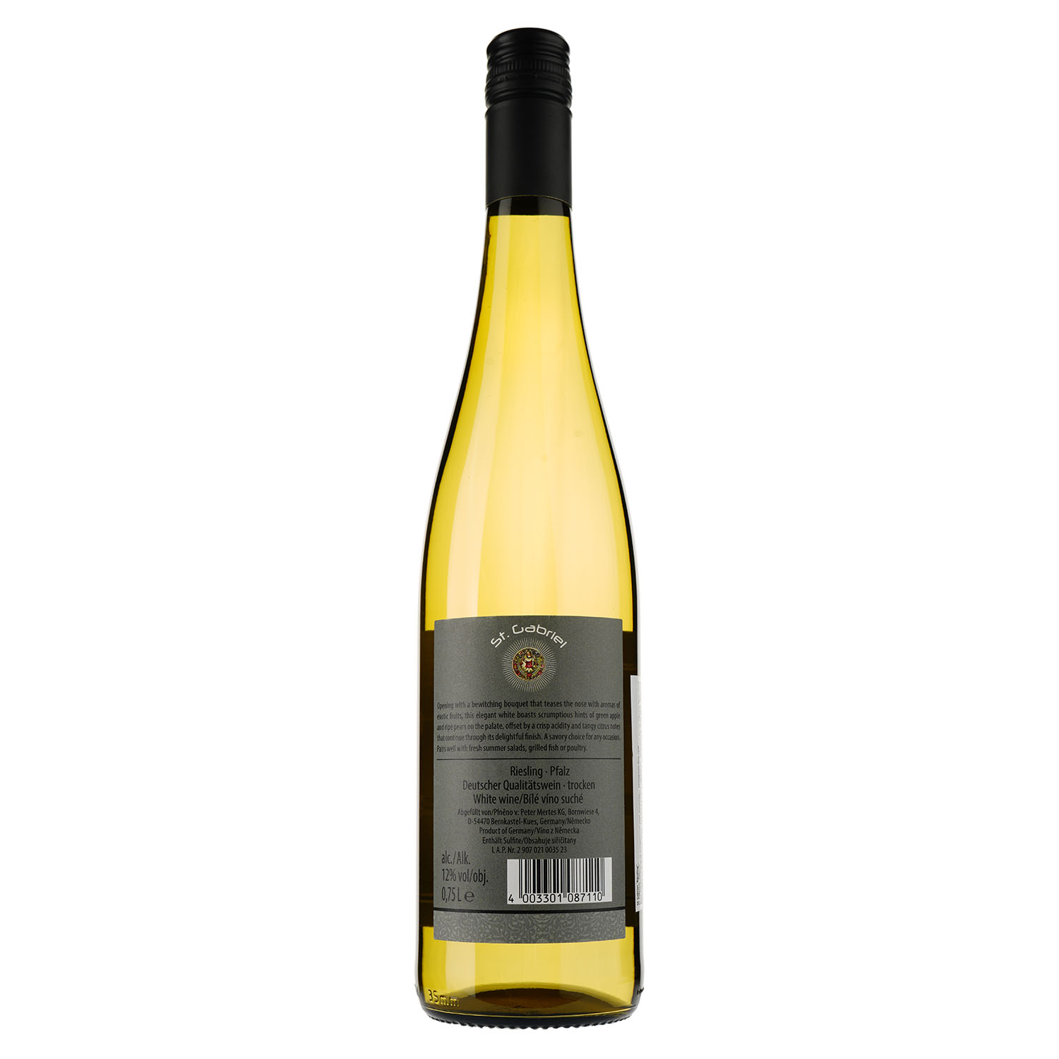 Вино St. Gabriel Riesling, белое, сухое, 0,75 л - фото 2