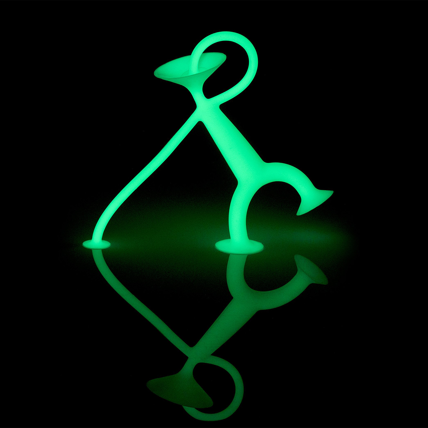 Іграшка-антистрес Moluk Угі дорослий Glow, 13 см, флуоресцентна, зелена (43110) - фото 3