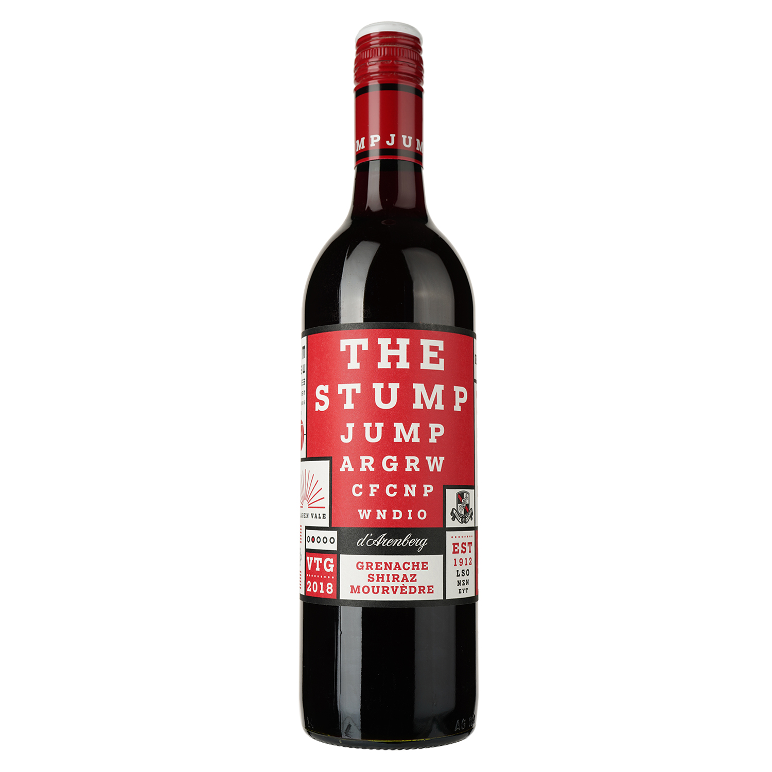 Вино d'Arenberg The Stump Jump Red, червоне, сухе, 14,5%, 0,75 л (4769) - фото 1