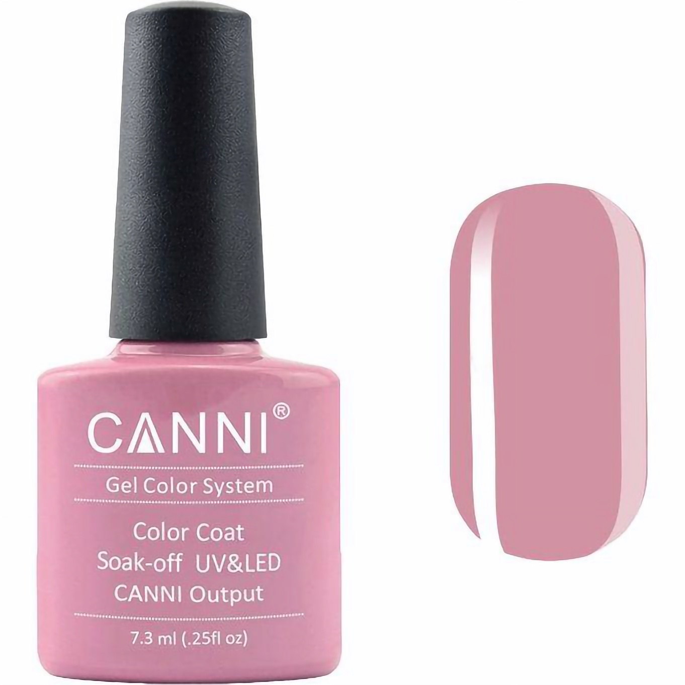 Гель-лак Canni Color Coat Soak-off UV&LED 175 темная карамель 7.3 мл - фото 1