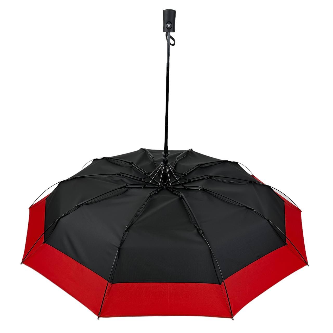 Жіноча складана парасолька напівавтомат Bellissima 101 см чорна - фото 6