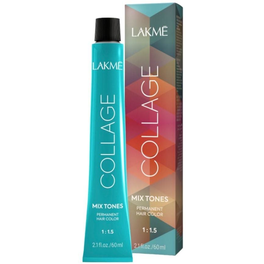 Корректирующая крем-краска для волос Lakme Collage Mix Tones, оттенок 0/10 (Зеленый), 60 мл - фото 1