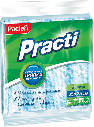 Тряпка Paclan Practi Medium, 5 шт. - фото 1