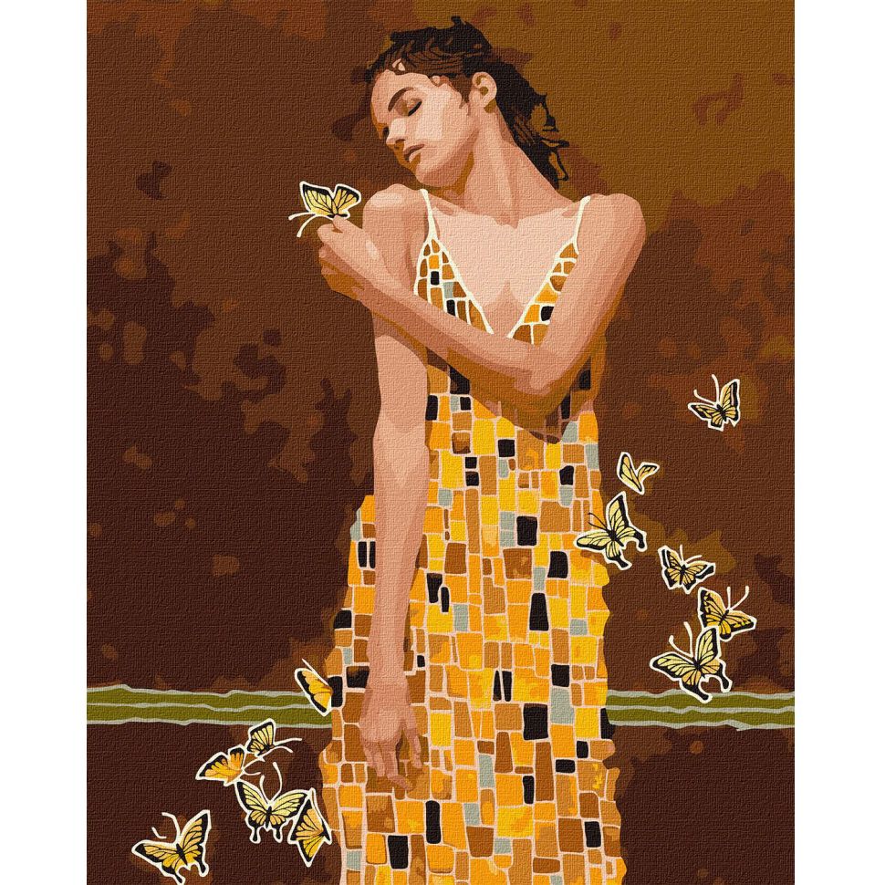 Картина по номерам Ideyka В объятиях бабочек ©tolstukhin artem KHO2600 40х50 см - фото 1