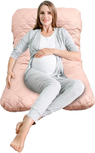 Подушка для вагітних та годування Ideia Sei Design, 140х75х20 см, бежевий (8-32757) - фото 8