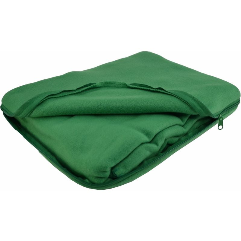 Плед-подушка флісова Bergamo Mild 180х150 см, зелена (202312pl-04) - фото 1