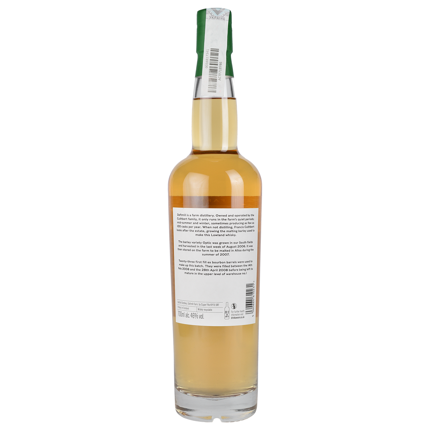 Віскі Daftmill Winter Release 2008 Single Malt Scotch Whisky, 46%, 0,7 л - фото 2