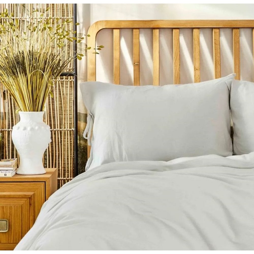 Комплект постельного белья Karaca Home 4 Element Hava Ates gri, евростандарт, светло-серый (svt-2000022300827) - фото 2