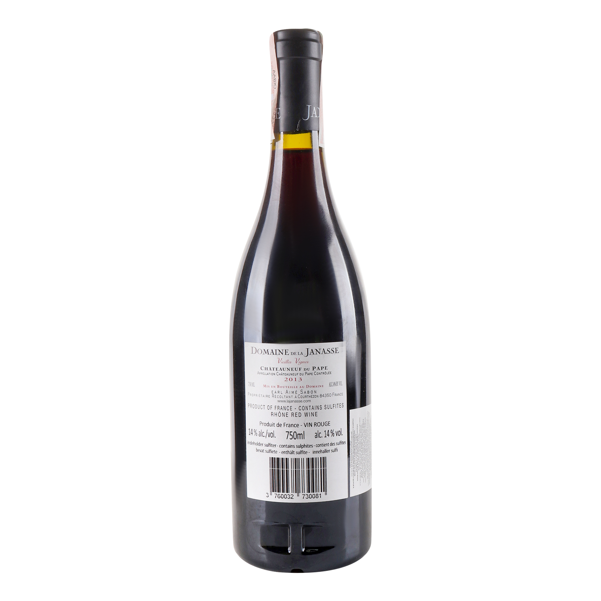Вино Domaine de Janasse Chateauneuf du Pape Vieilles Vignes 2013 AOC, 14%, 0,75 л (688995) - фото 2