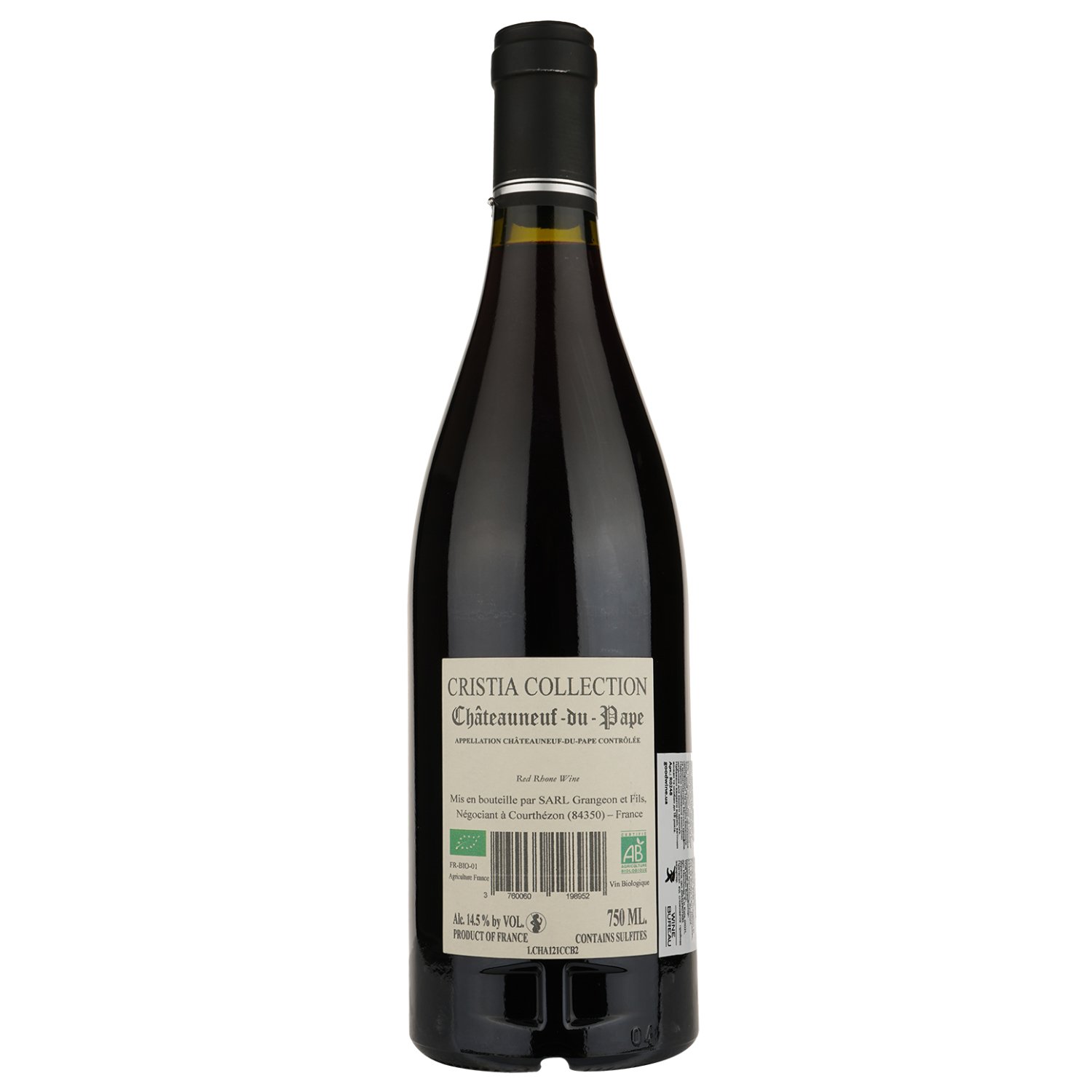 Вино Domaine de Cristia Chateauneuf-du-Pape Rouge, червоне, сухе, 14,5% 0,75 л (W2795) - фото 2