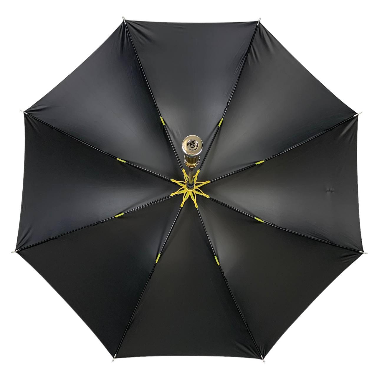 Жіноча парасолька-палиця напівавтомат RST 120 см чорна - фото 3