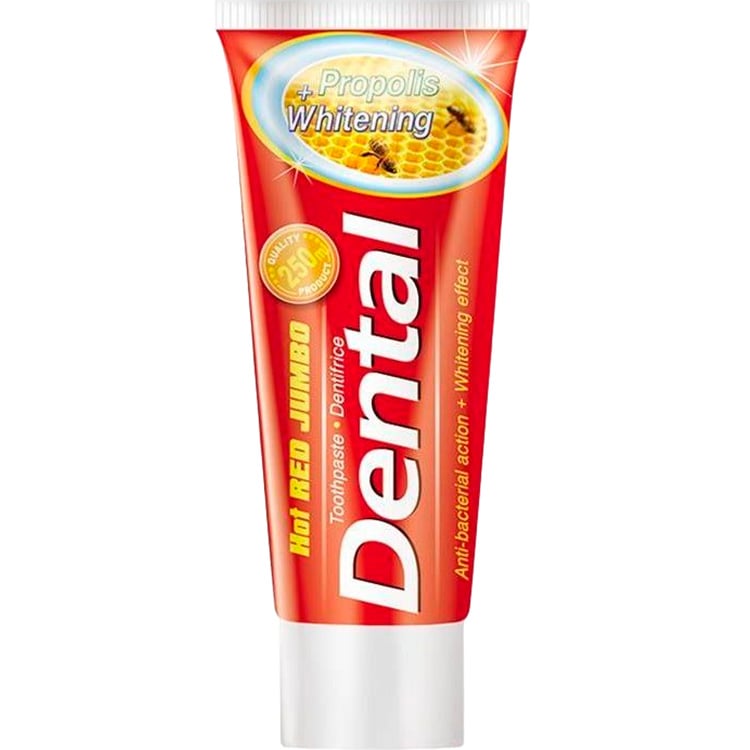 Зубная паста Dental Hot Red Jumbo Propolis Whitening, 250 мл - фото 1