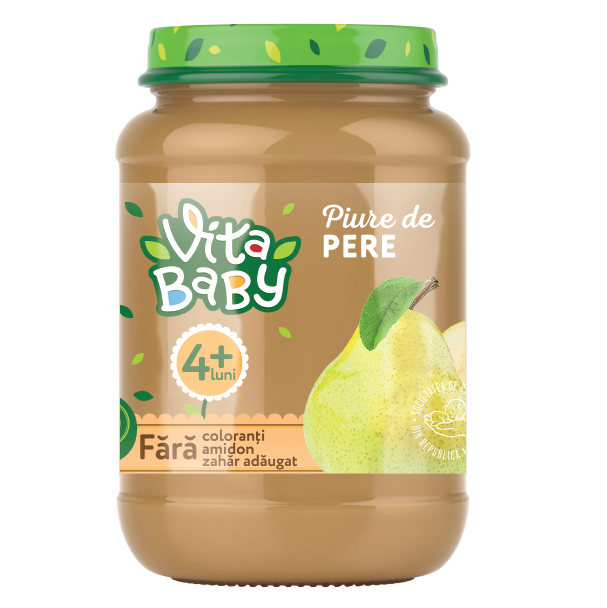 Пюре Vita Baby из груш, без сахара, 180 г - фото 1