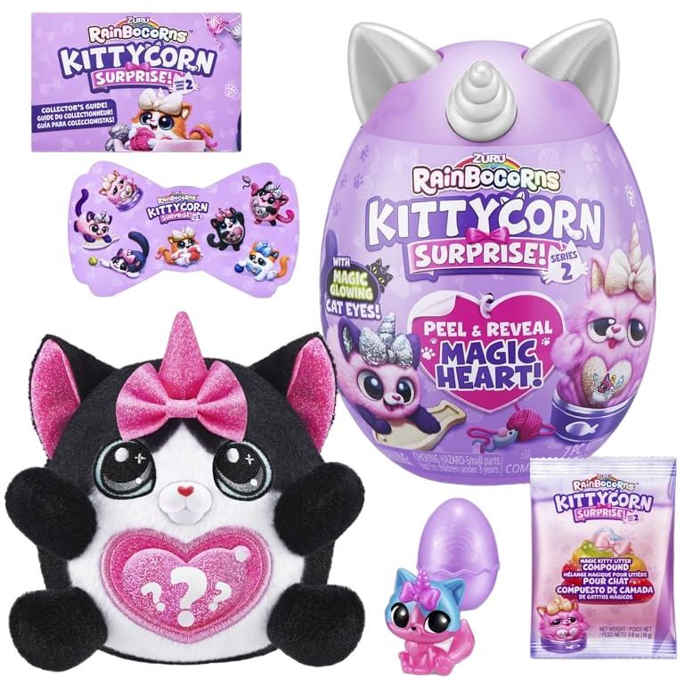 Мягкая игрушка-сюрприз Rainbocorns Kittycorn Surprise S2 Rainbocorn-D (9279D) - фото 1