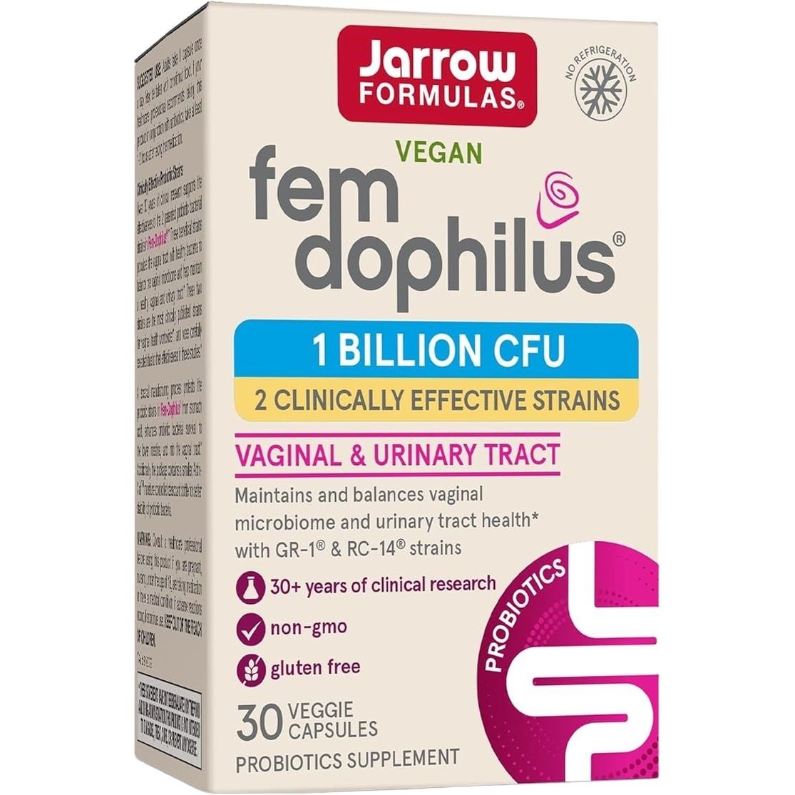 Пробіотики Jarrow Formulas Women's Fem Dophilus 1 млрд 30 капсул - фото 1