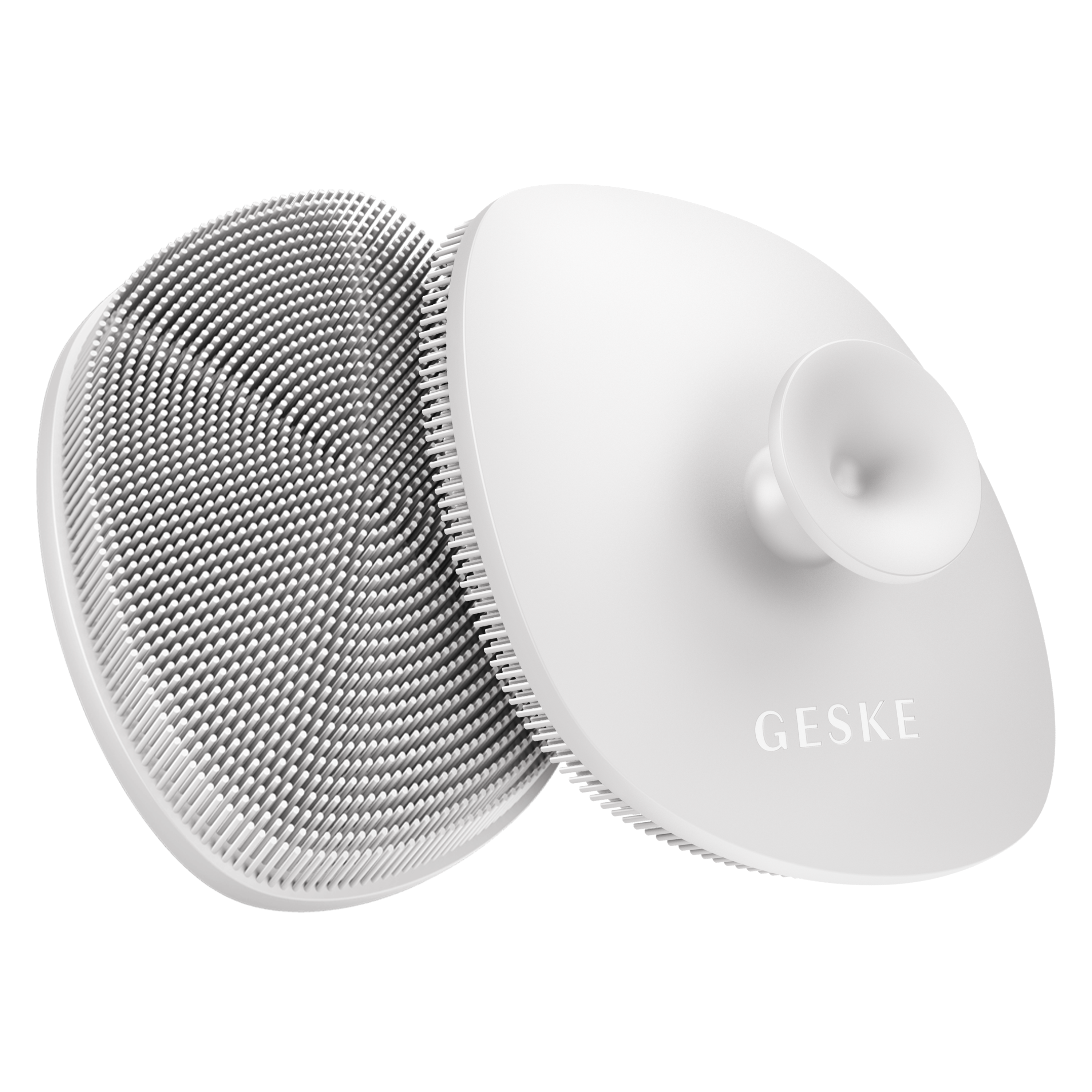 Щітка для обличчя GESKE Facial Brush 4 в 1 з тримачем біла - фото 2