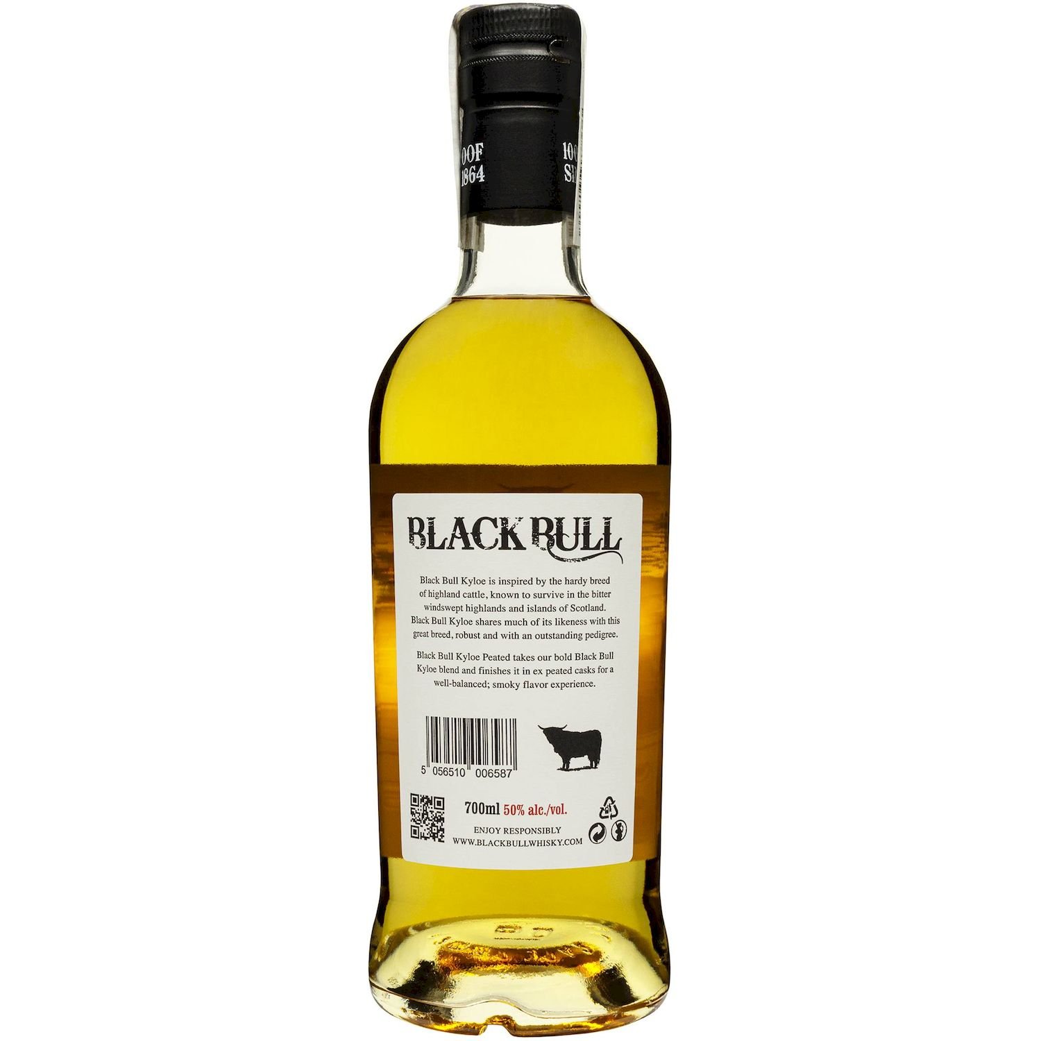 Виски Black Bull Kyloe Peated Finish Blended Scotch Whisky, 50%, 0,7 л - фото 2