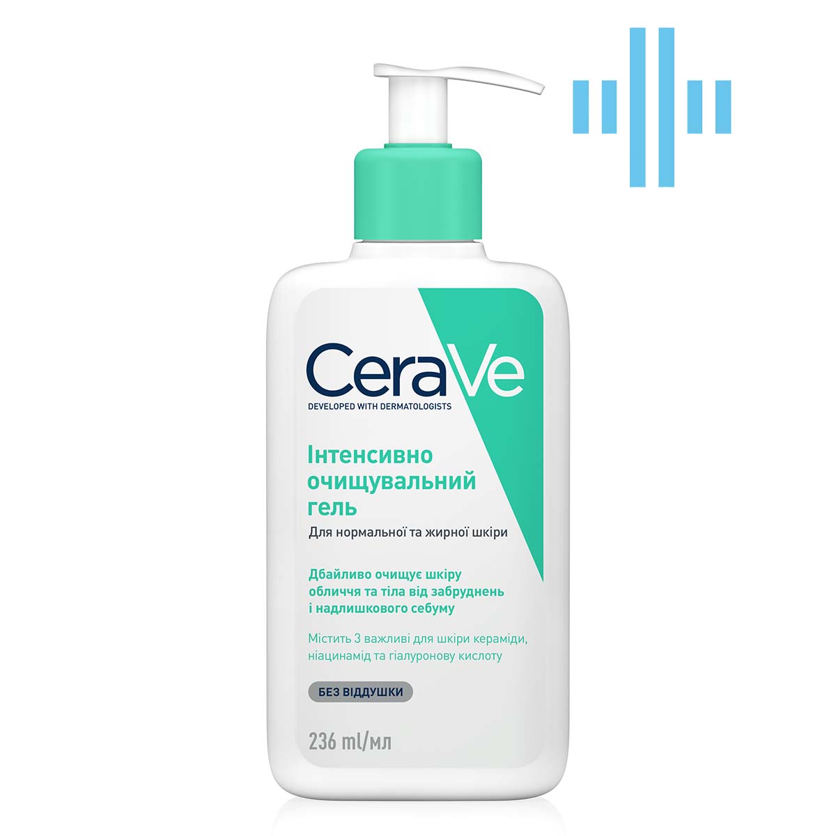 Интенсивно очищающий гель CeraVe для нормальной и жирной кожи лица и тела, 236 мл (MB299200) - фото 1