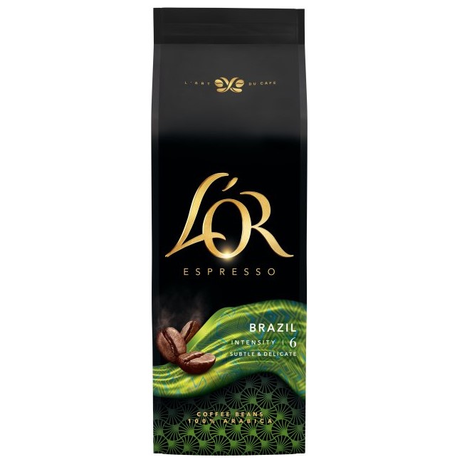 Кава в зернах L'OR Espresso Brazil, 500 г (814423) - фото 1