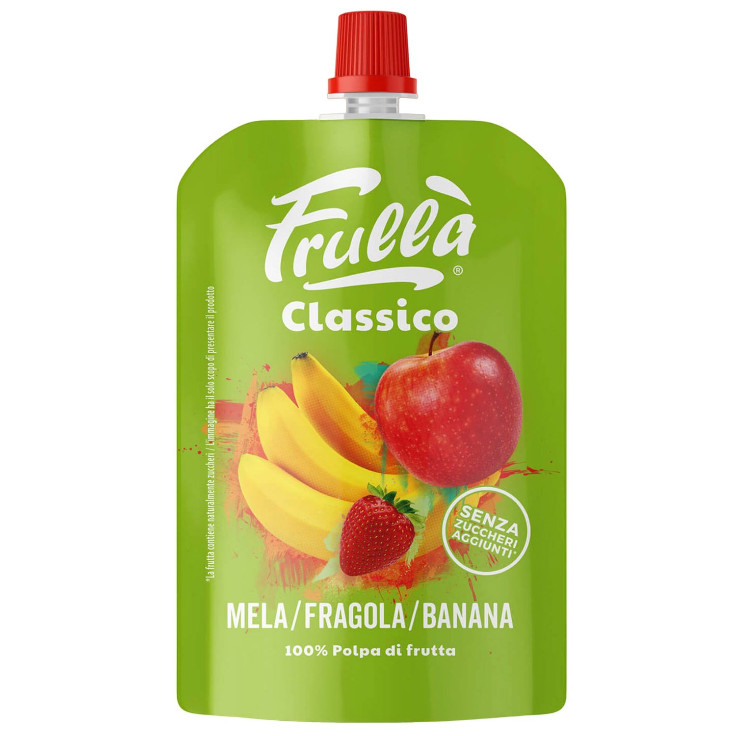 Пюре фруктовое Frulla Classico, Яблоко-клубника-банан, 100 г (618018) - фото 1