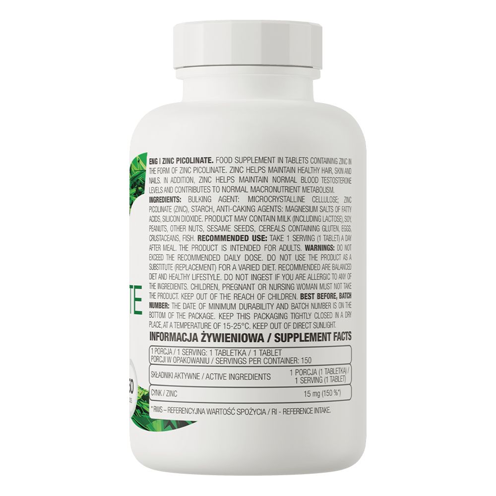 Пиколинат цинка OstroVit Zinc Picolinate 150 таблеток - фото 3