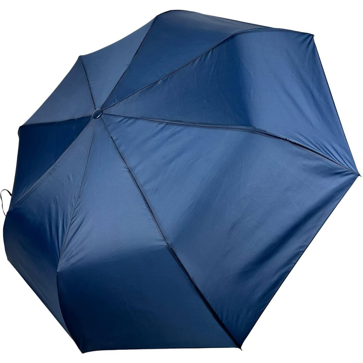 Женский складной зонтик полуавтомат Toprain 98 см синий - фото 1