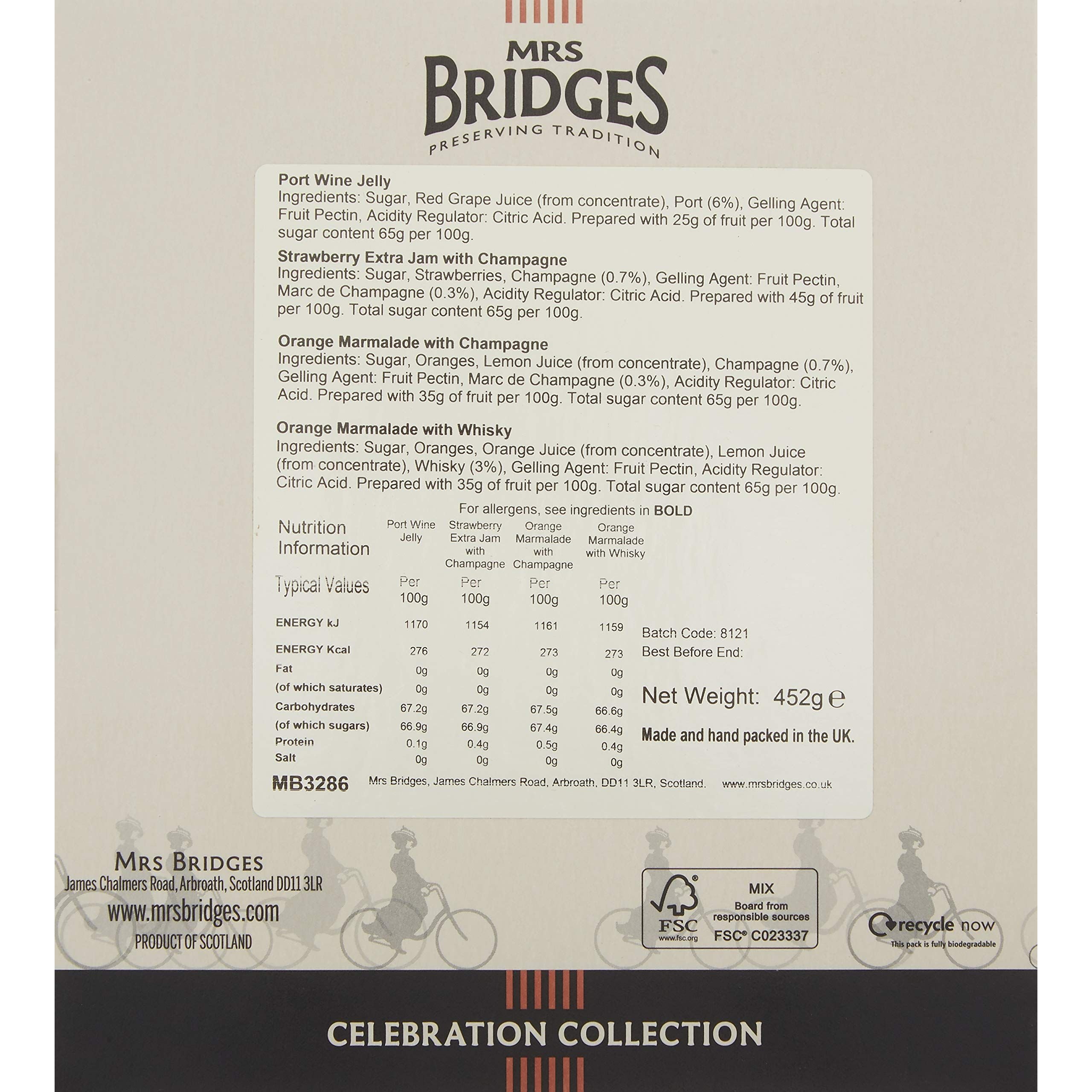 Подарунковий набір Mrs Bridges Святкова колекція 452 г (4 шт. x 113 г) - фото 2