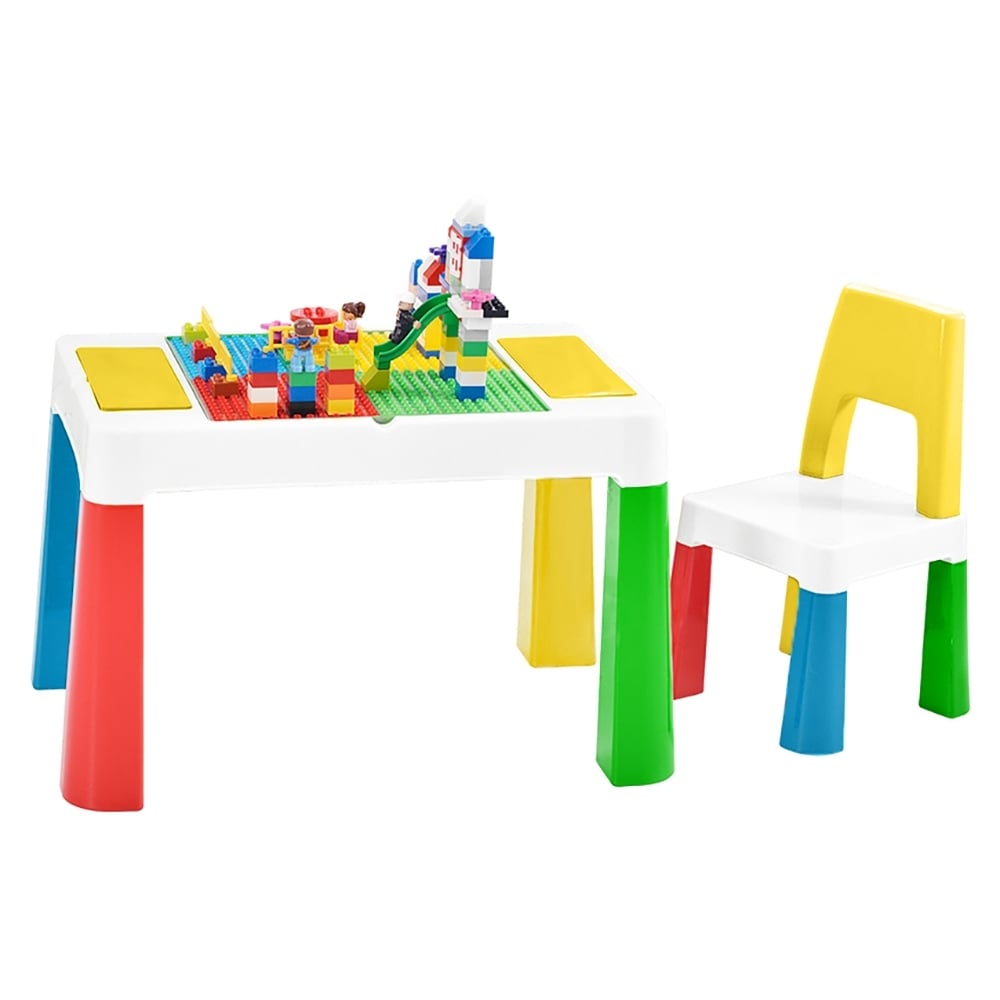 Детский функциональный столик и стульчик Poppet 5в1, желтый (PP-002Y) - фото 3