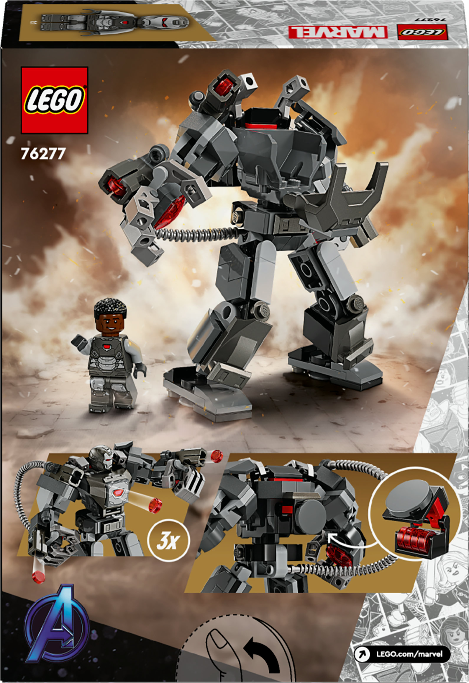 Конструктор LEGO Super Heroes Marvel Робот Бойової машини 154 деталі (76277) - фото 9